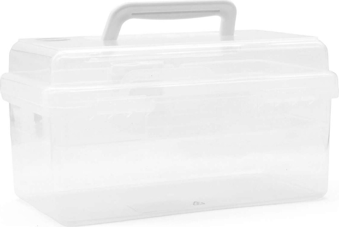 Sortimentskasse Med Indsats - Klar Plast - 25 5X13 5X14 5 Cm