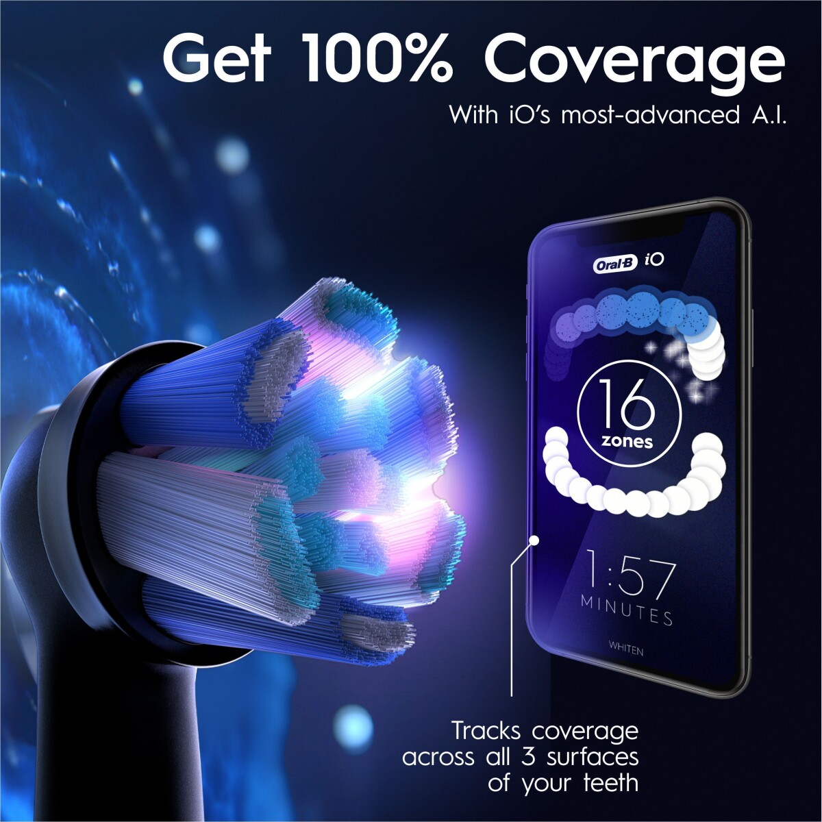 Oral-B - Io10 Kosmisk Sort Elektrisk Tandbørste