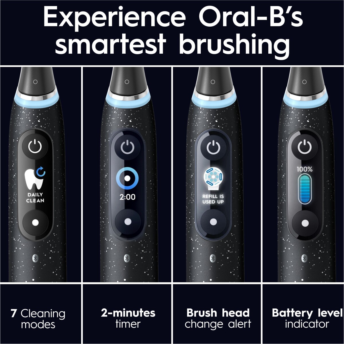 Oral-B - Io10 Kosmisk Sort Elektrisk Tandbørste