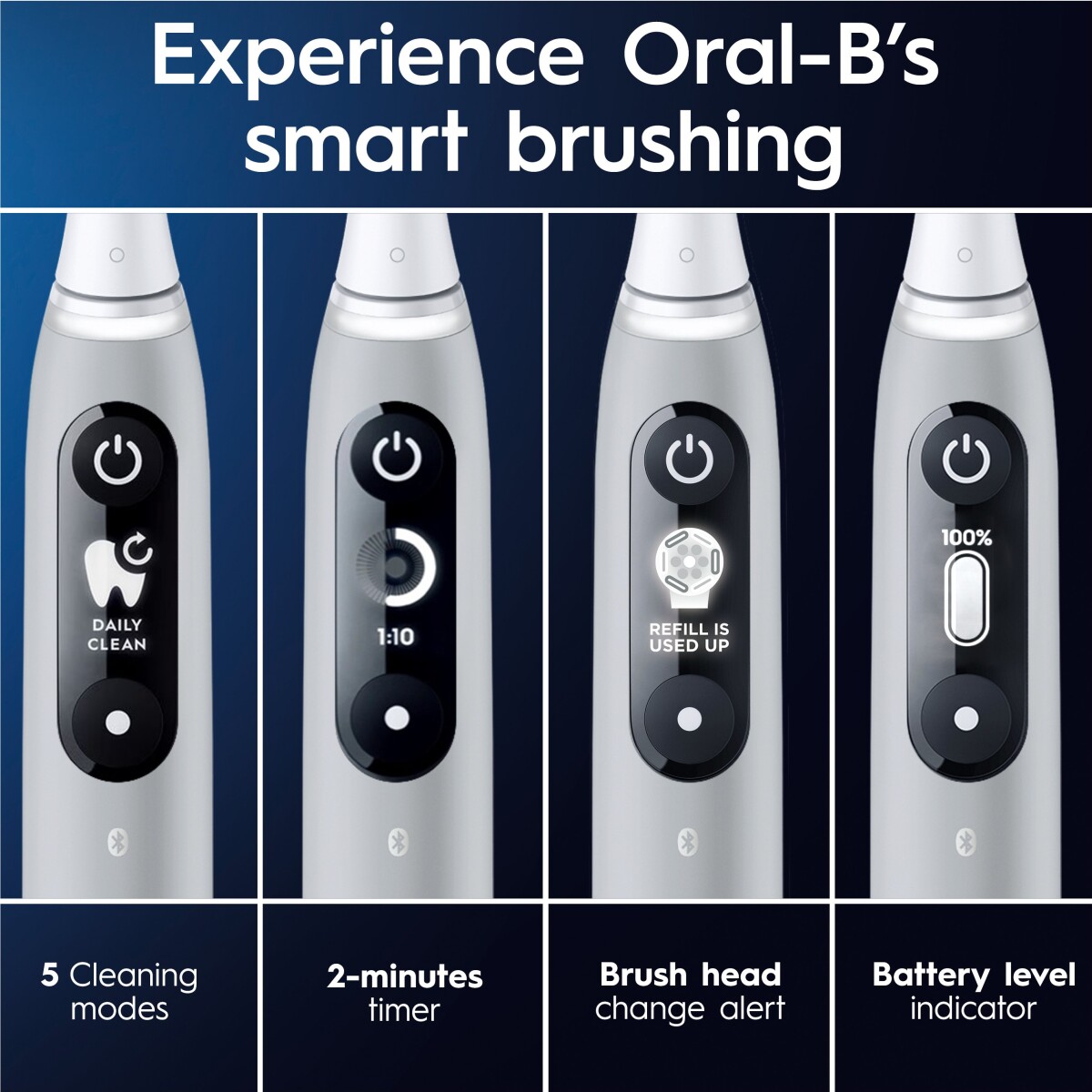 Oral-B - Io6S Grå Opal Elektrisk Tandbørste