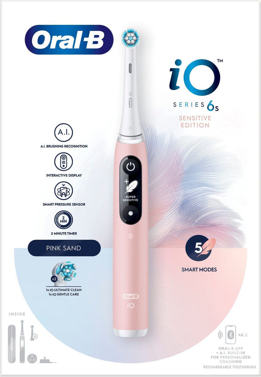 Oral-B - Io6S Pink Sand Elektrisk Tandbørste