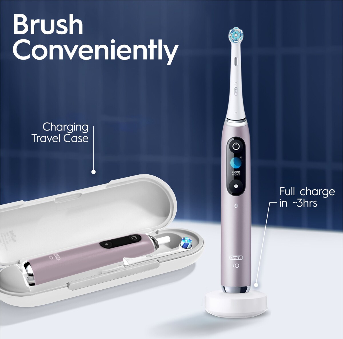 Oral-B - Io9S Rosenkvarts Elektrisk Tandbørste