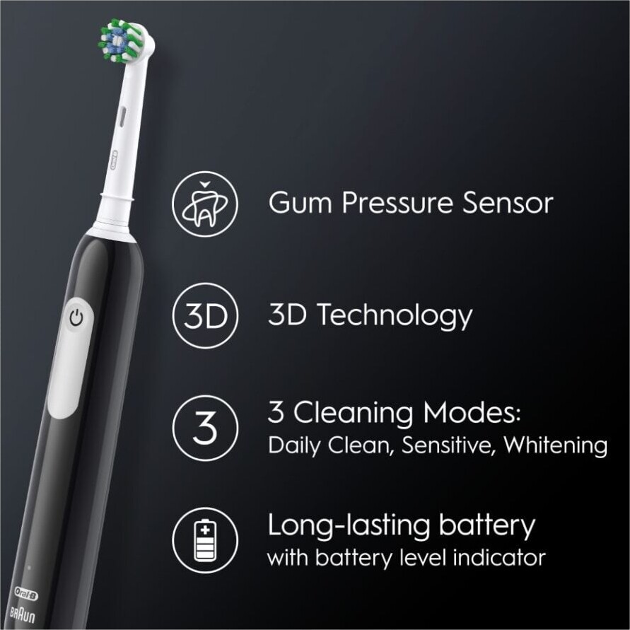 Oral-B - Pro1 Sort Elektrisk Tandbørste Tc