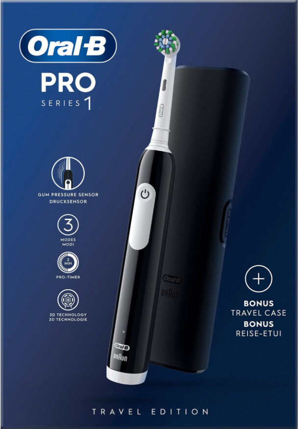 Oral-B - Pro1 Sort Elektrisk Tandbørste Tc