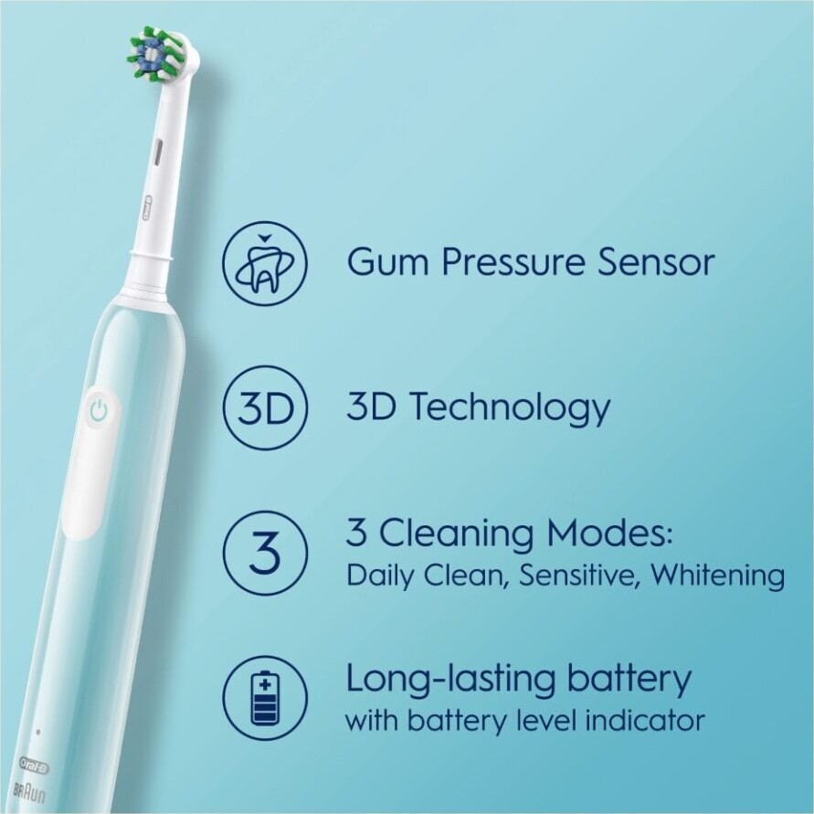 Oral-B - Pro1 Turkis Elektrisk Tandbørste Tc