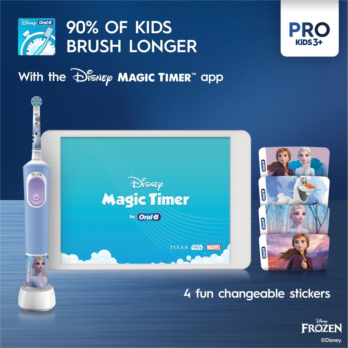 Oral-B - Vitality Pro Kids Frozen Elektrisk Tandbørste Hbox Tc