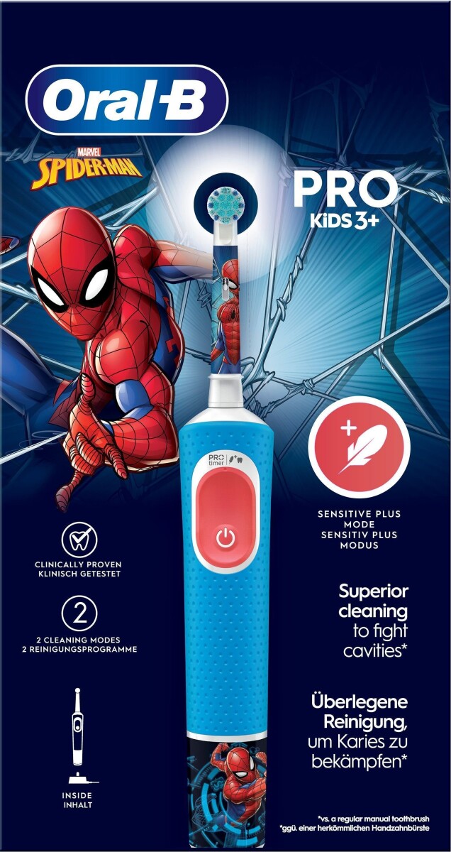 Oral-B - Vitality Pro Kids Spiderman Elektrisk Tandbørste Cls