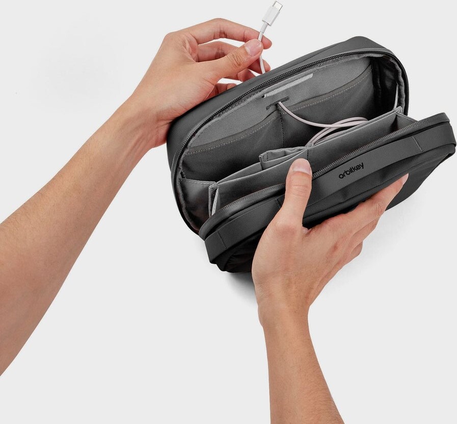 Orbitkey - 2-In-1 Tech Pouch - Graphite