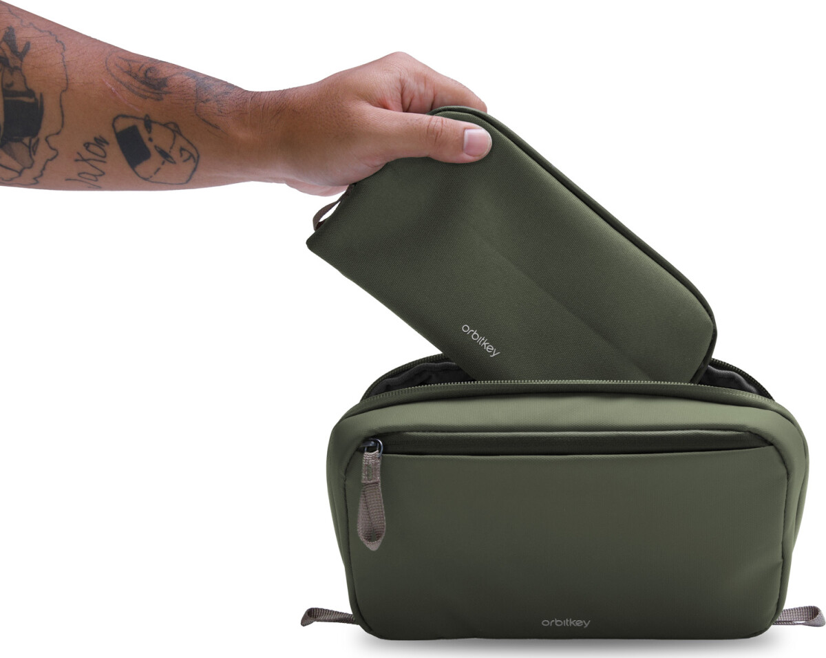Orbitkey - 2-In-1 Tech Pouch - Olive