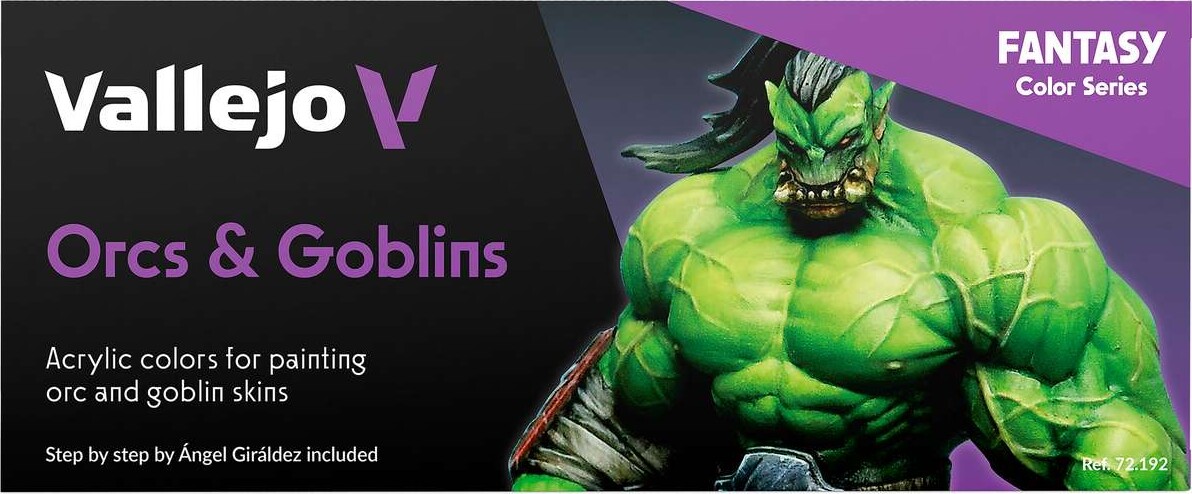Vallejo - Game Color Maling Sæt - Orcs Goblins - Fantasy - 8X18 Ml