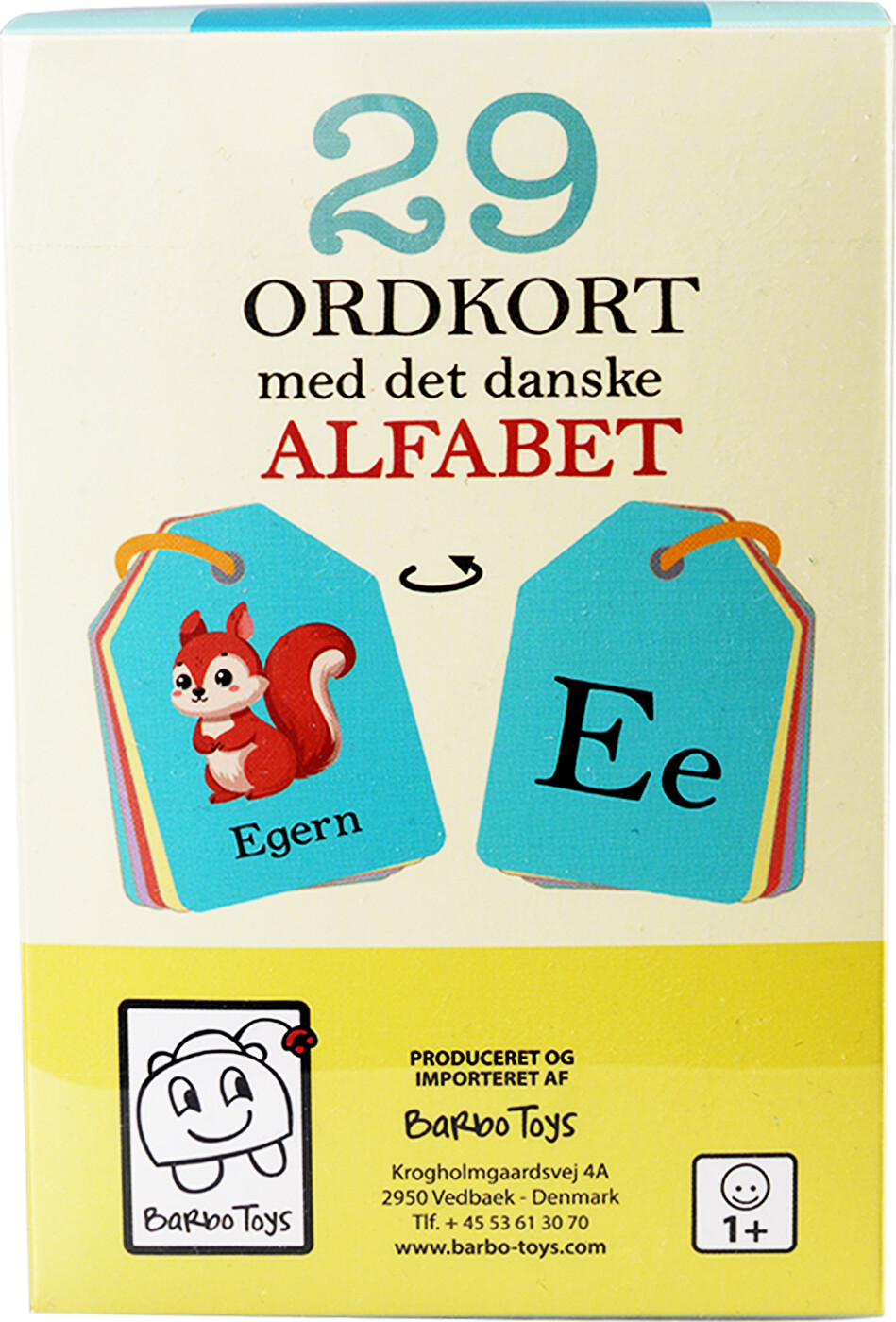 Ordkort Med Billede Til Børn - Alfabetet - Abc - Barbo Toys