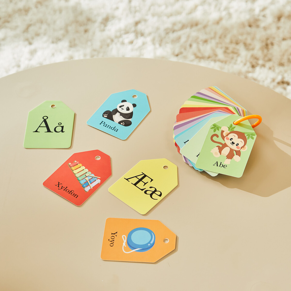 Ordkort Med Billede Til Børn - Alfabetet - Abc - Barbo Toys