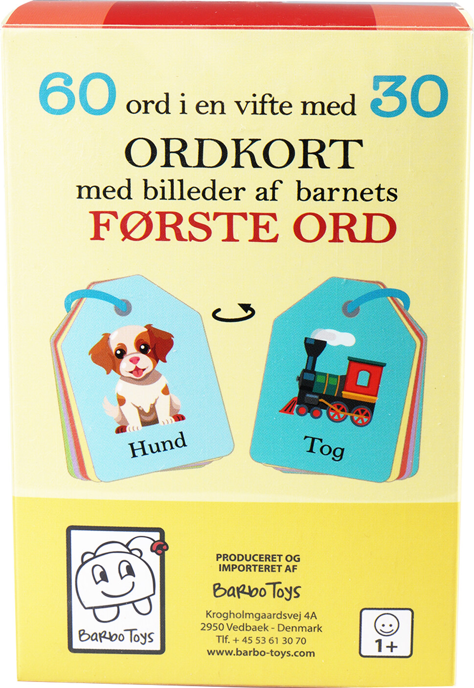 Ordkort Med Billede Til Børn - Mine Første Ord - Barbo Toys