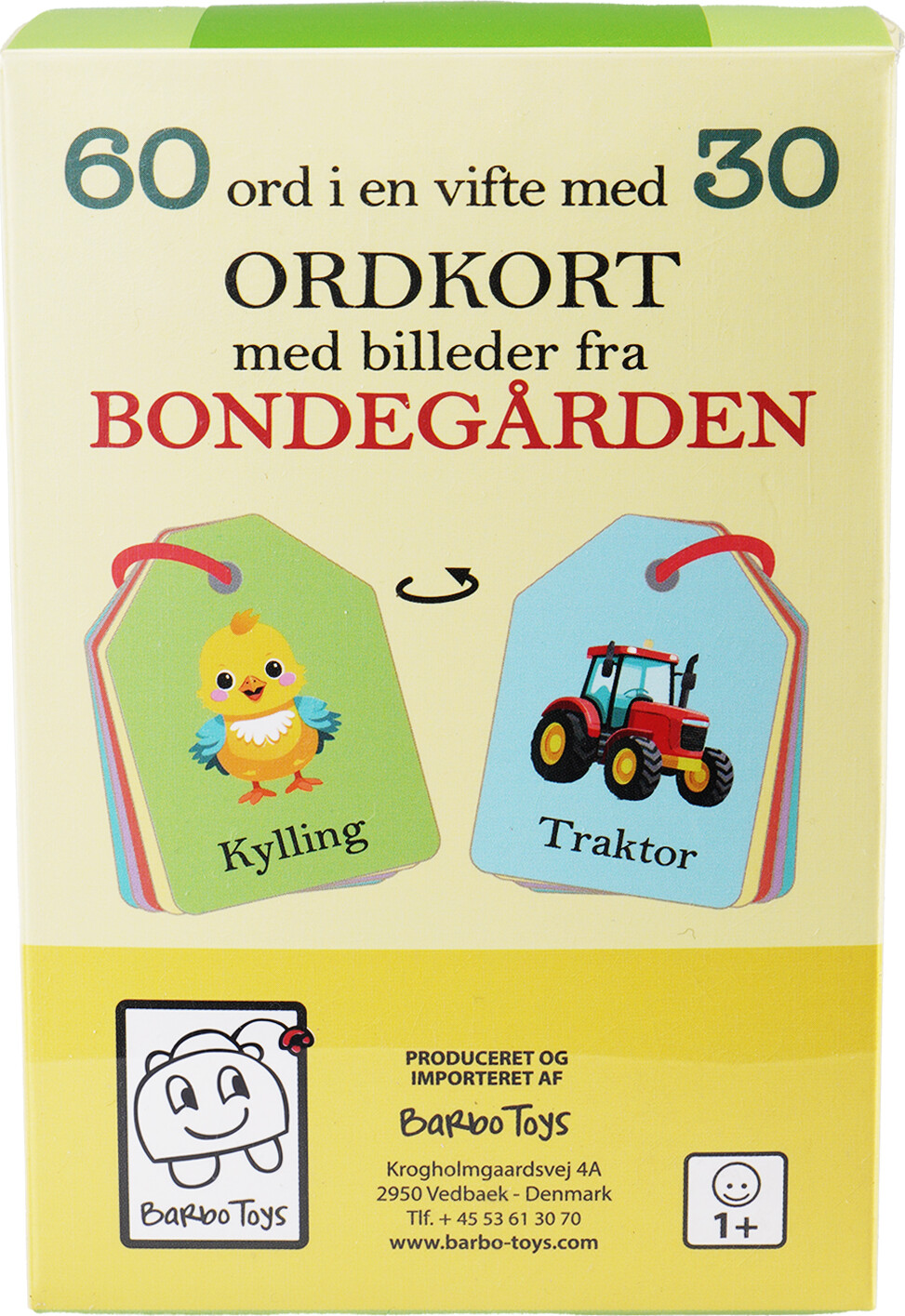Ordkort Med Billede Til Børn - På Bondegården - Barbo Toys