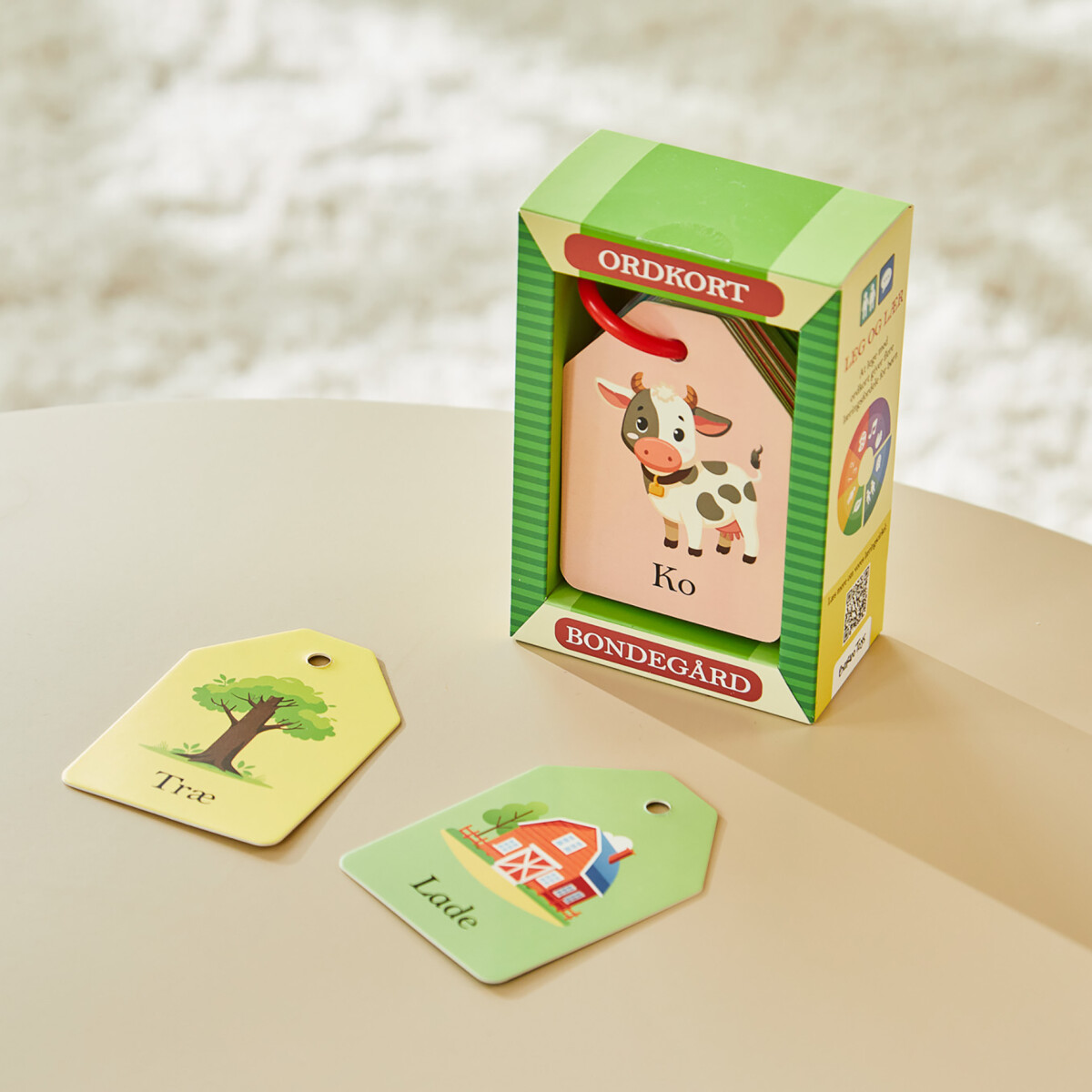 Ordkort Med Billede Til Børn - På Bondegården - Barbo Toys