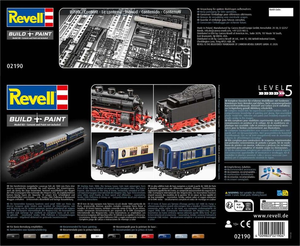 Revell 02190 - Orient Express - Build Paint - Classics - 1 87