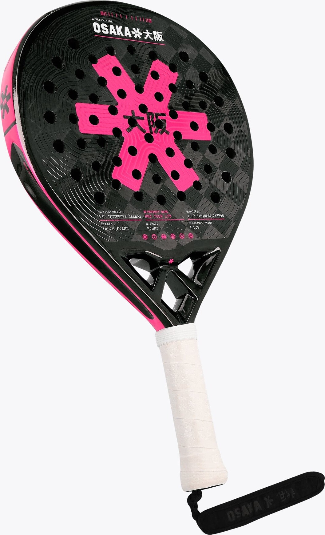 Osaka - Pro Tour Ltd Control - Padelbat - Pompeian Red
