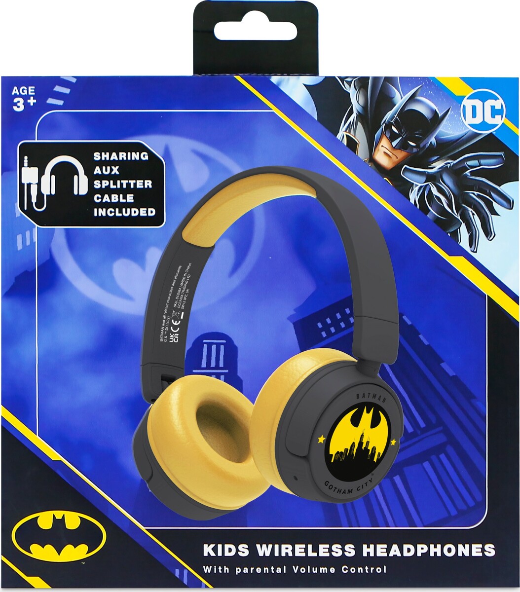 Batman - Hovedtelefoner Til Børn - Med Voksenkontrol - Otl