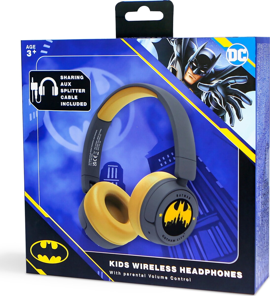 Batman - Hovedtelefoner Til Børn - Med Voksenkontrol - Otl