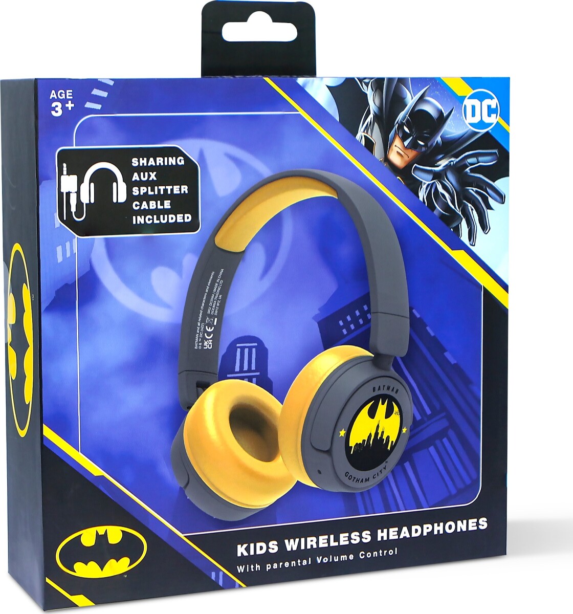 Batman - Hovedtelefoner Til Børn - Med Voksenkontrol - Otl