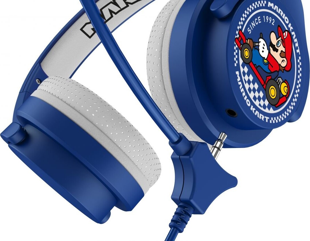 Super Mario - Headset - Blå Hvid
