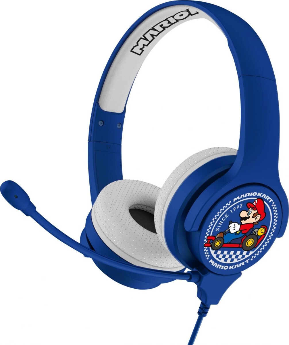 Super Mario - Headset - Blå Hvid