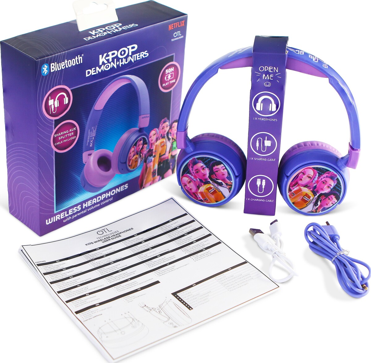 Otl - Kids Wireless Headphones - Kpop Demon Hunters Huntrx 2