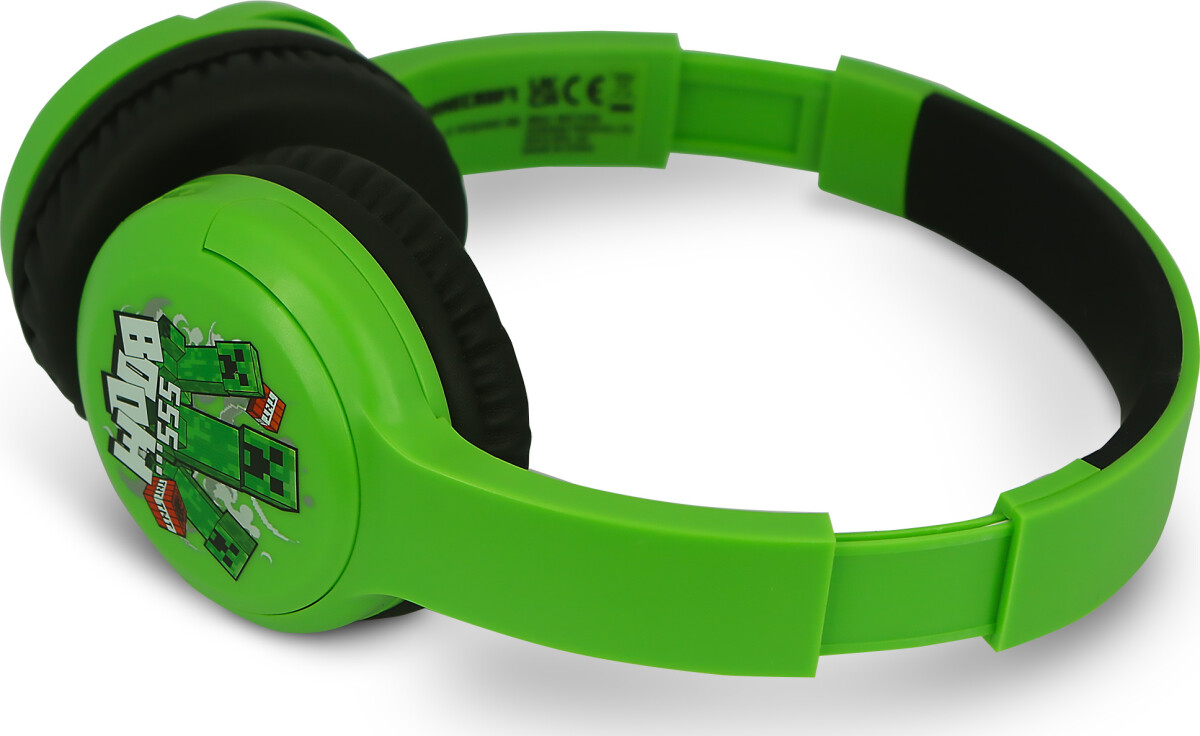 Minecraft - Trådløse Høretelefoner Til Børn - Grøn