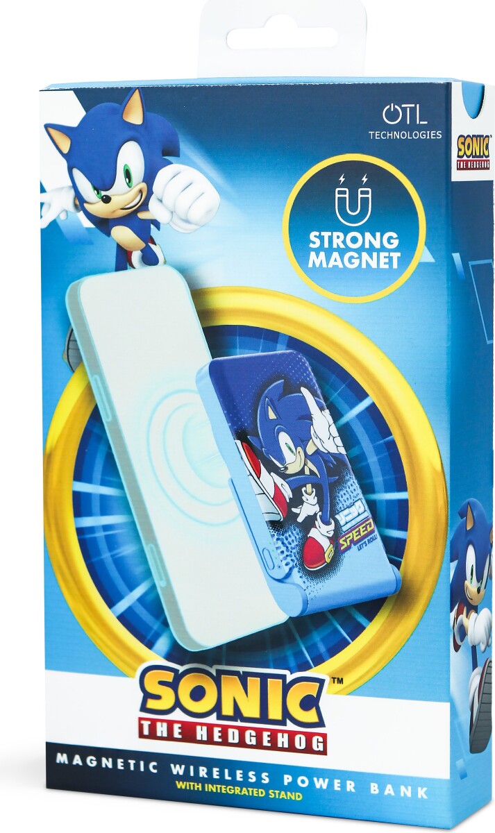 Sonic - Trådløs Magnetisk Powerbank - 5000 Mah - Blå