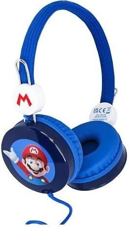 Super Mario - Høretelefoner Til Børn - Blå - 85 Db
