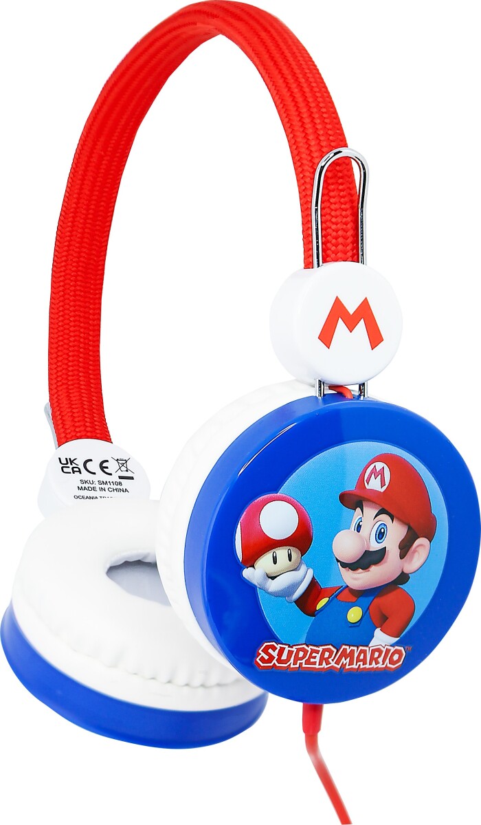 Super Mario - Høretelefoner Til Børn - 85 Db