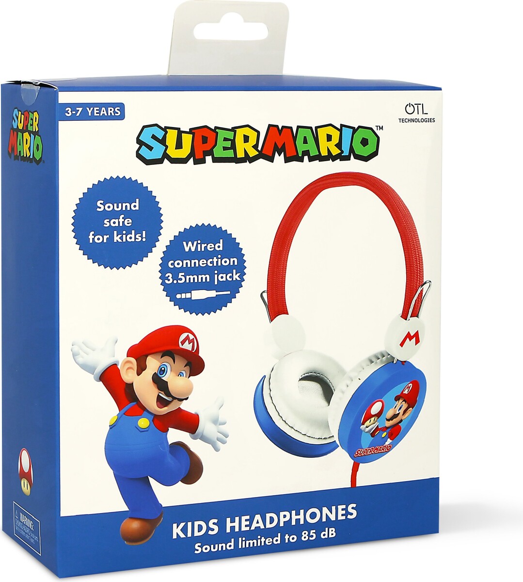 Super Mario - Høretelefoner Til Børn - 85 Db