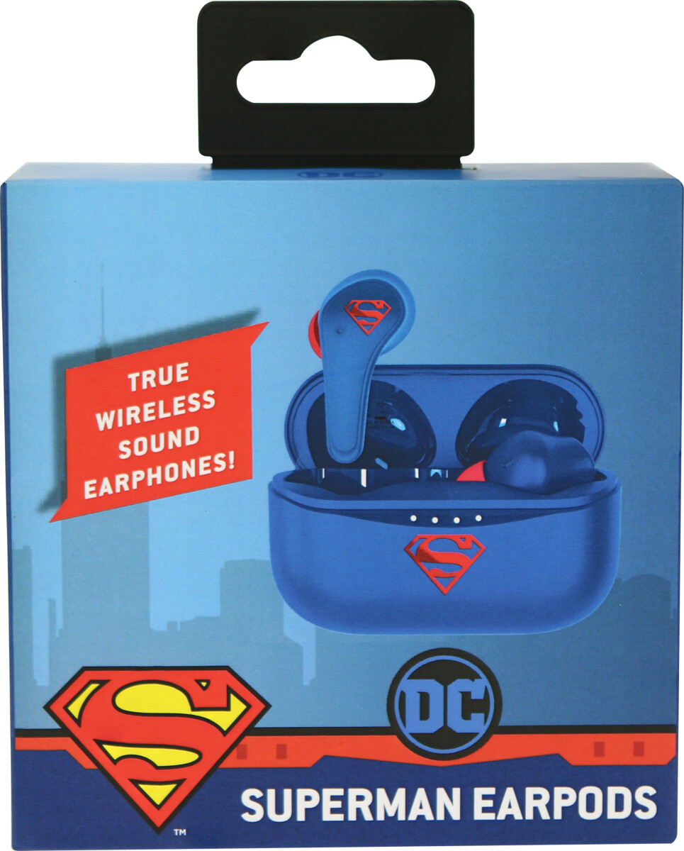 Superman - Earbuds Høretelefoner - Blå - Otl