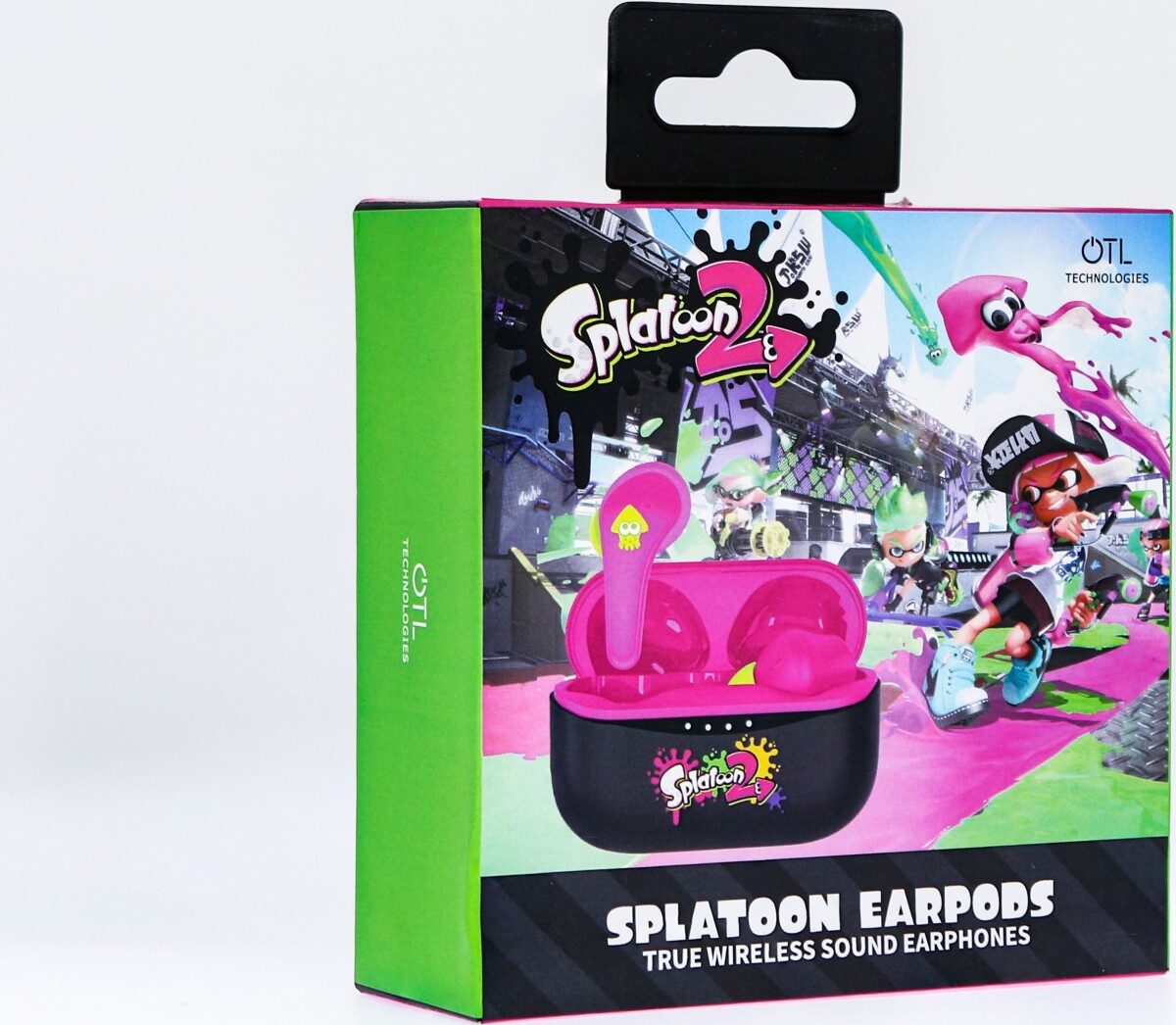 Earpods Til Børn - Nintendo Spatoon 2 - Lyserøde