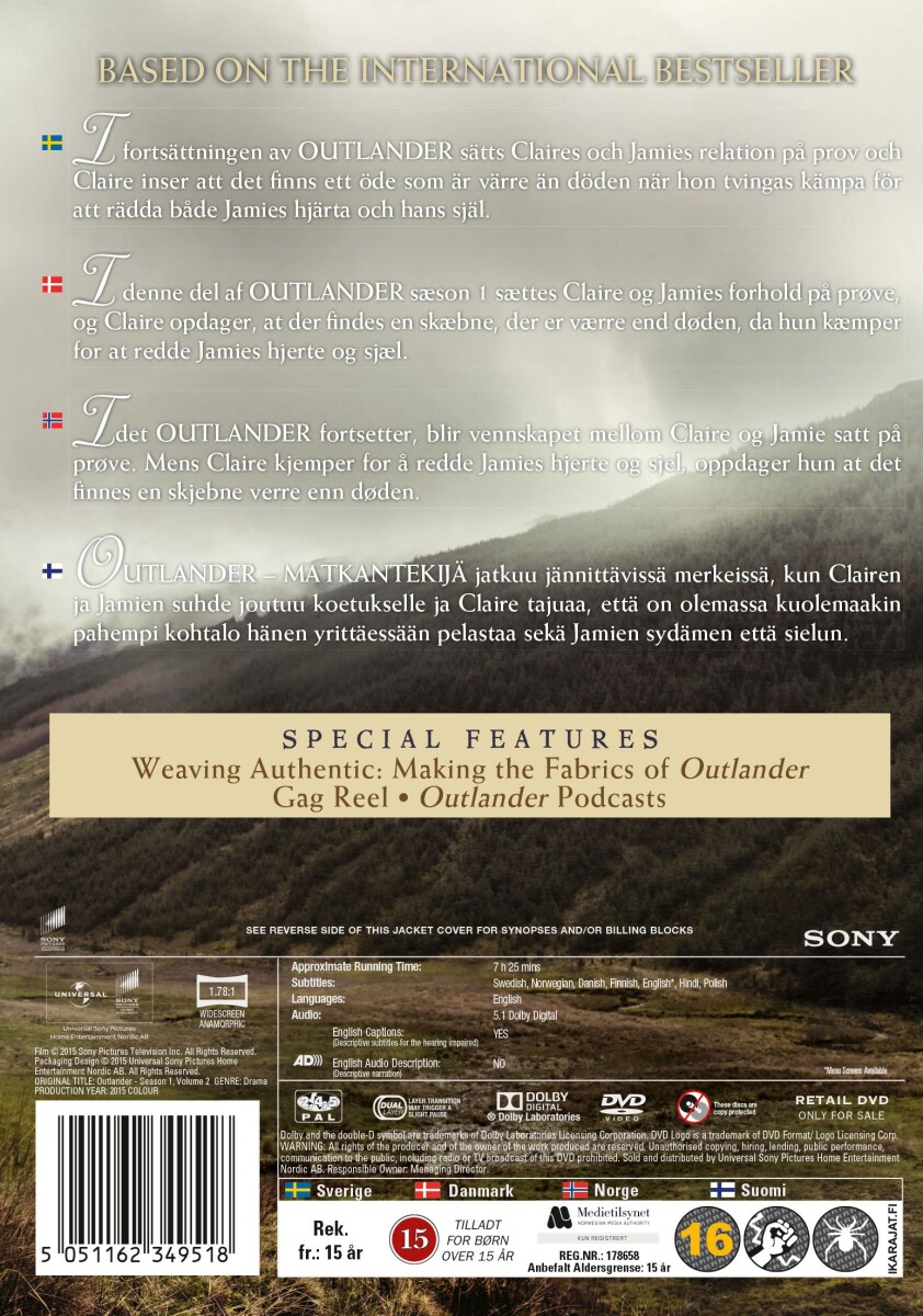 Outlander - Sæson 1 - Volume 2