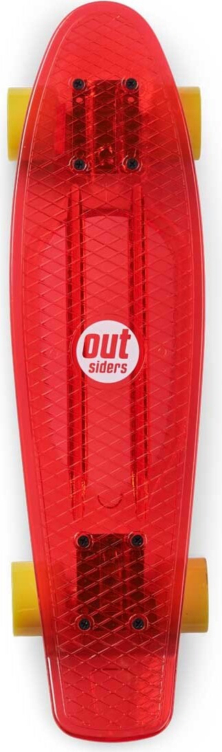 Retro Skateboard - Outsiders - Rød