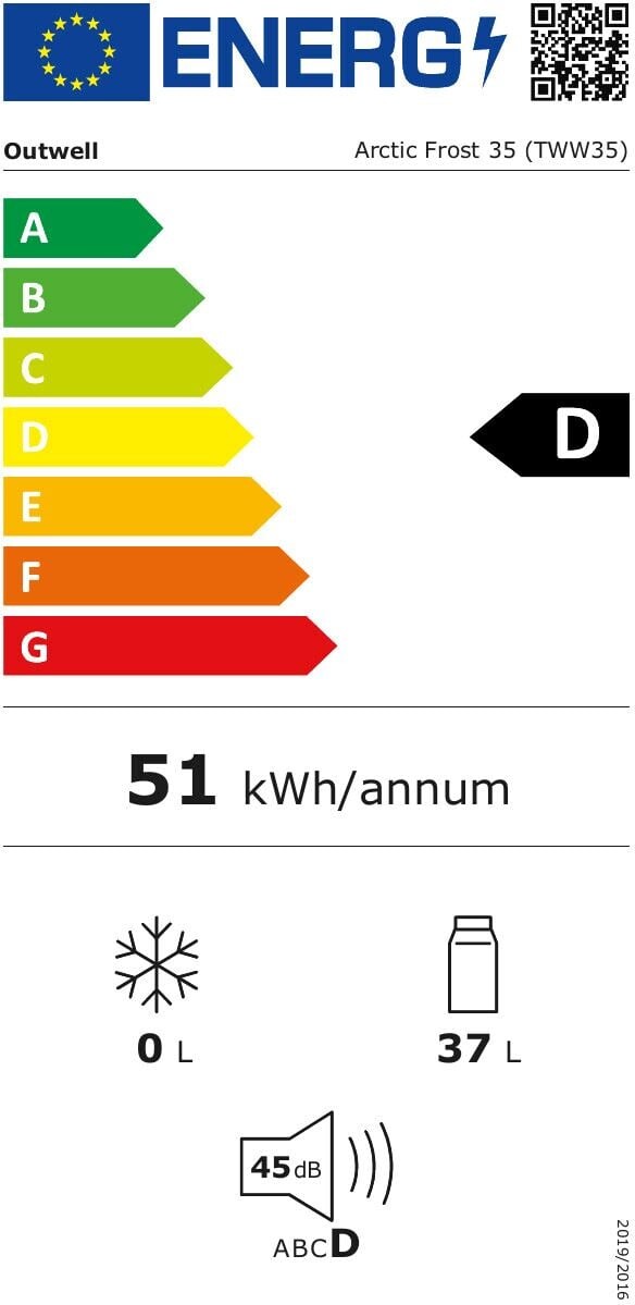 Outwell - Arctic Frost 35 Køleboks Med Kompressor Og Hjul - 37 5 L