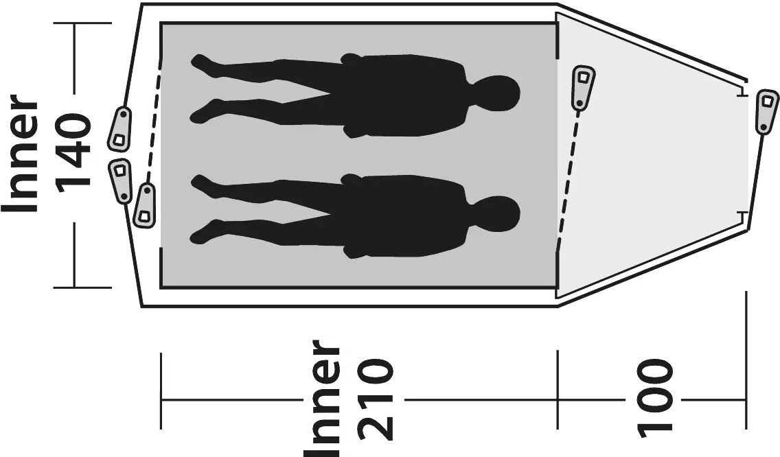 Outwell - Cloud 2 - Telt - 2 Personer - Grøn