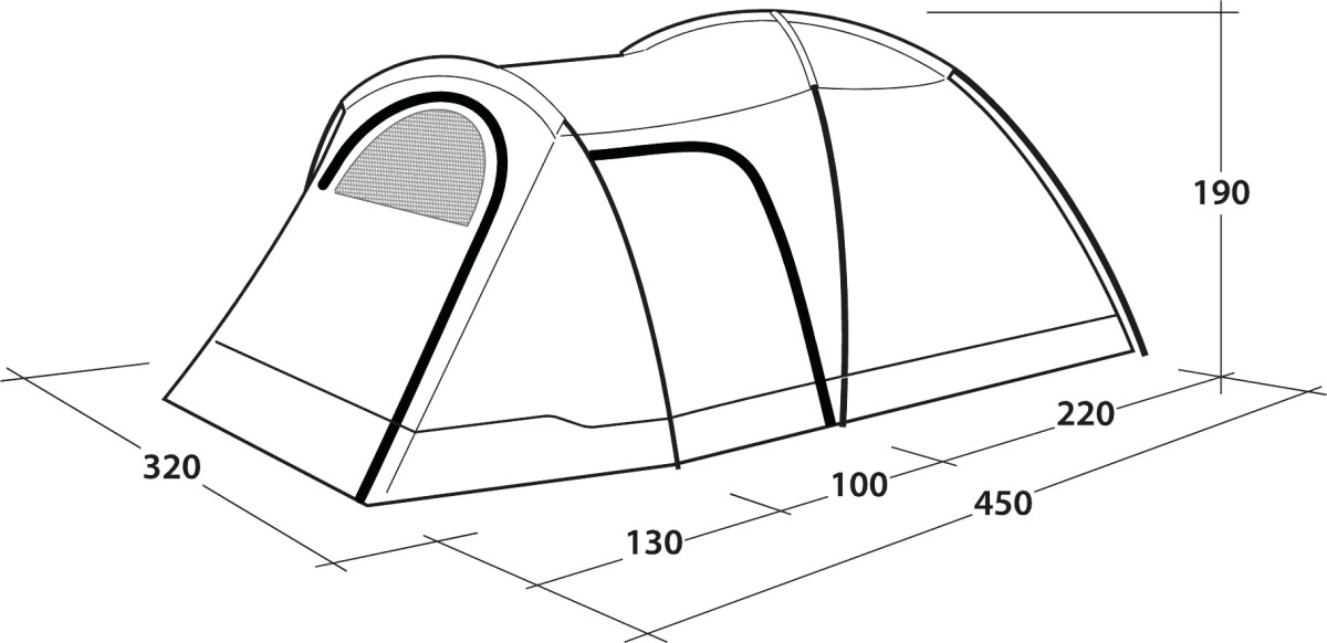 Outwell - Cloud 5 Plus - Telt - 5 Personer - Grøn