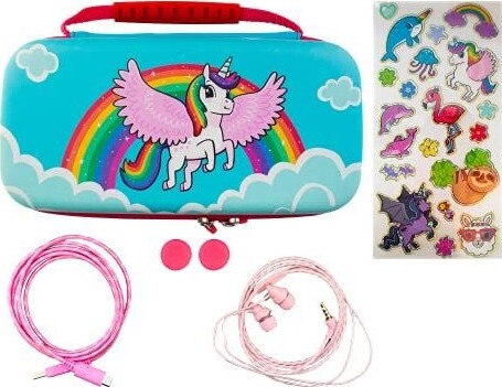 Over The Rainbow Unicorn Case 7-In-1 Switch Lite