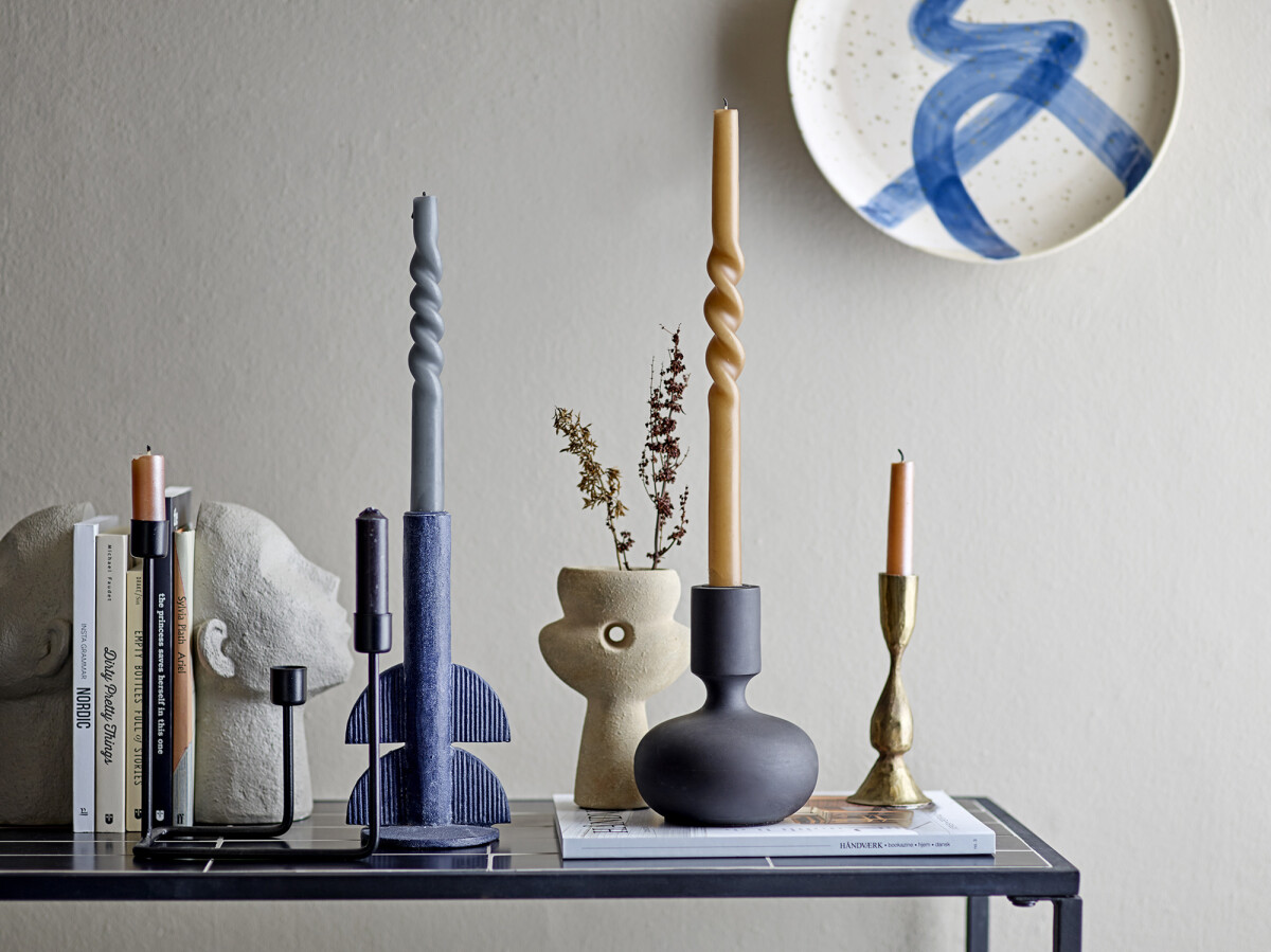 Bloomingville - Ozcar Vægdekoration - Blå - Stentøj Keramik