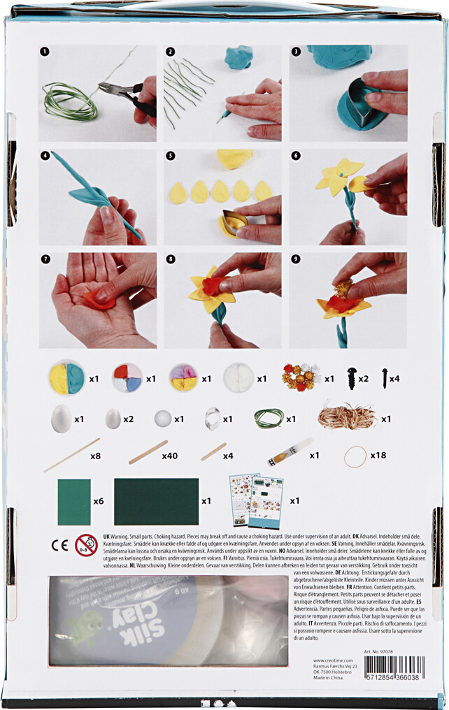 Silk Clay Og Foam Clay Diy Kit Påskehave Sæt Se tilbud og køb på