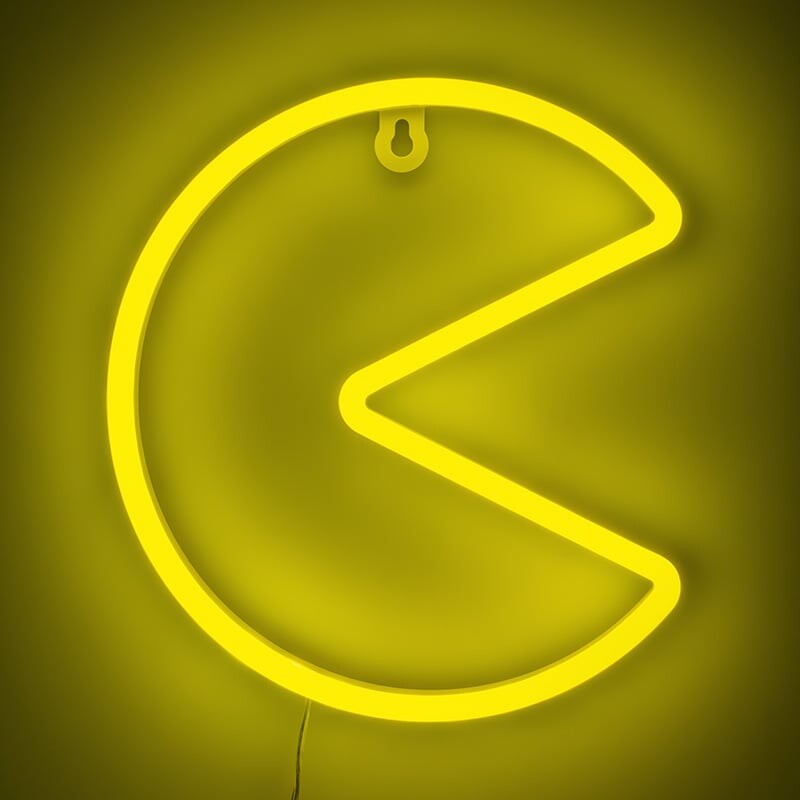 Pac Man Wall Mountable Led Neon Light