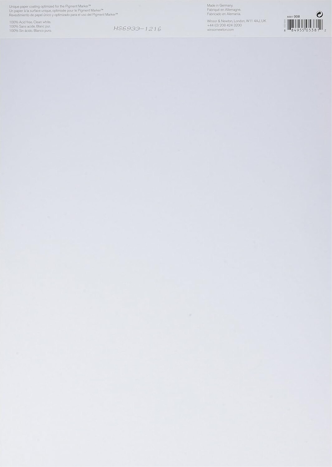 Tegneblok - Pigment Marker Heavy Weight - A3 - 15 Ark - Winsor Newton
