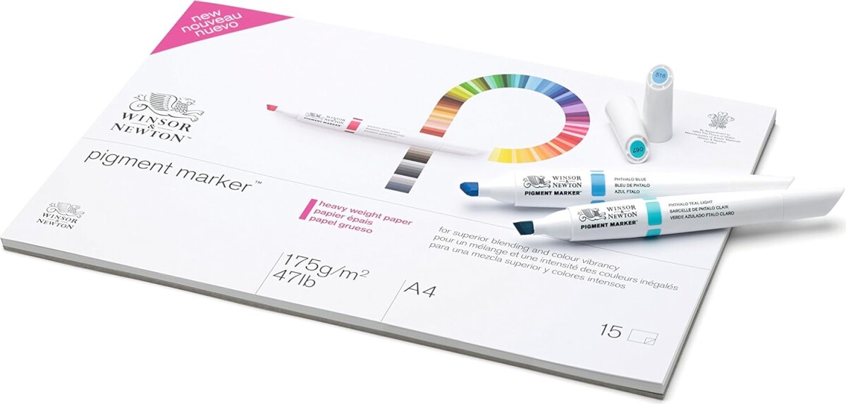Tegneblok - Pigment Marker Heavy Weight - A4 - 15 Ark - Winsor Newton