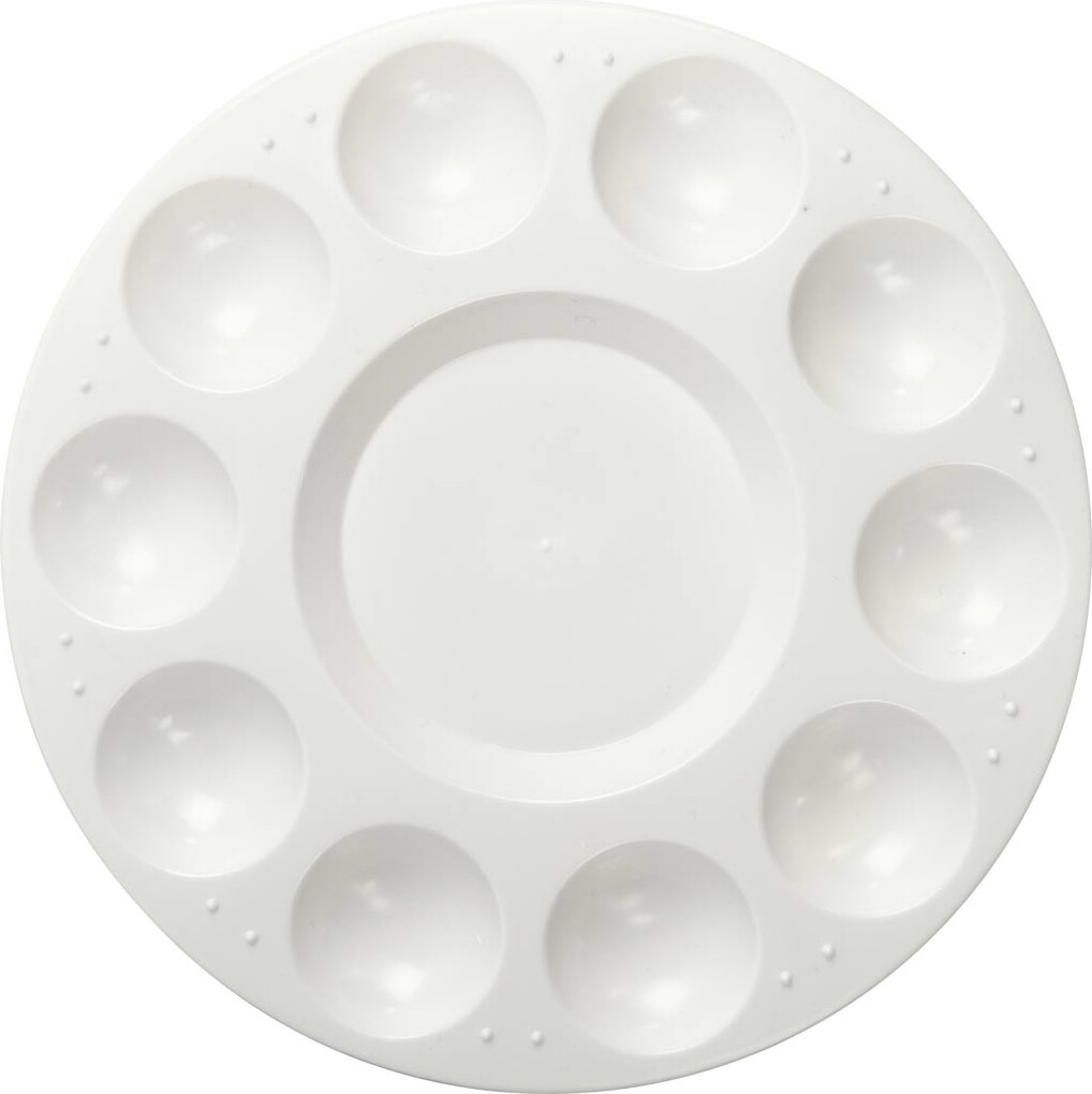 Palette - Ø 17 Cm - Hvid - 1 Stk