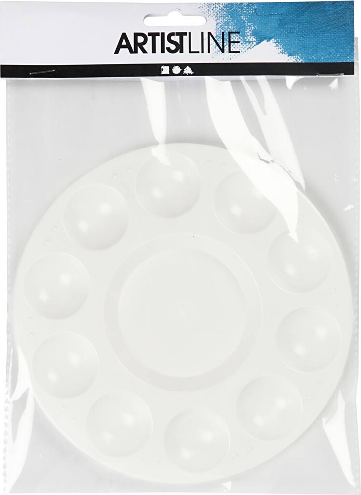 Palette - Ø 17 Cm - Hvid - 1 Stk