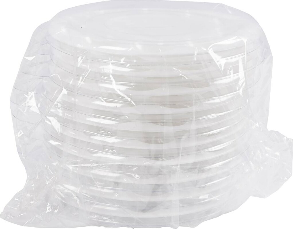 Palet - Ø 17 Cm - Hvid - 10 Stk