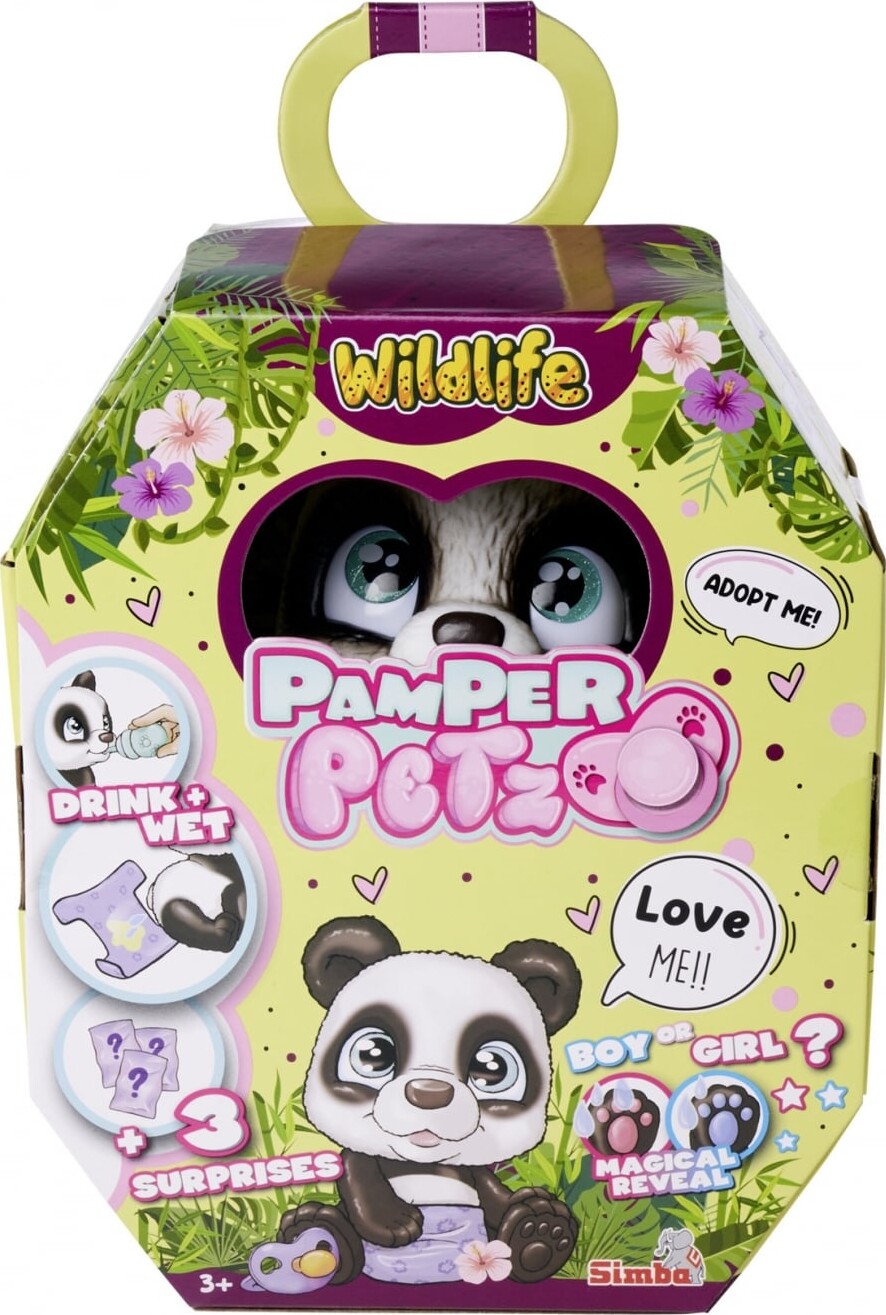 Wild Life - Pamper Petz - Panda - Interaktiv - 15 Cm