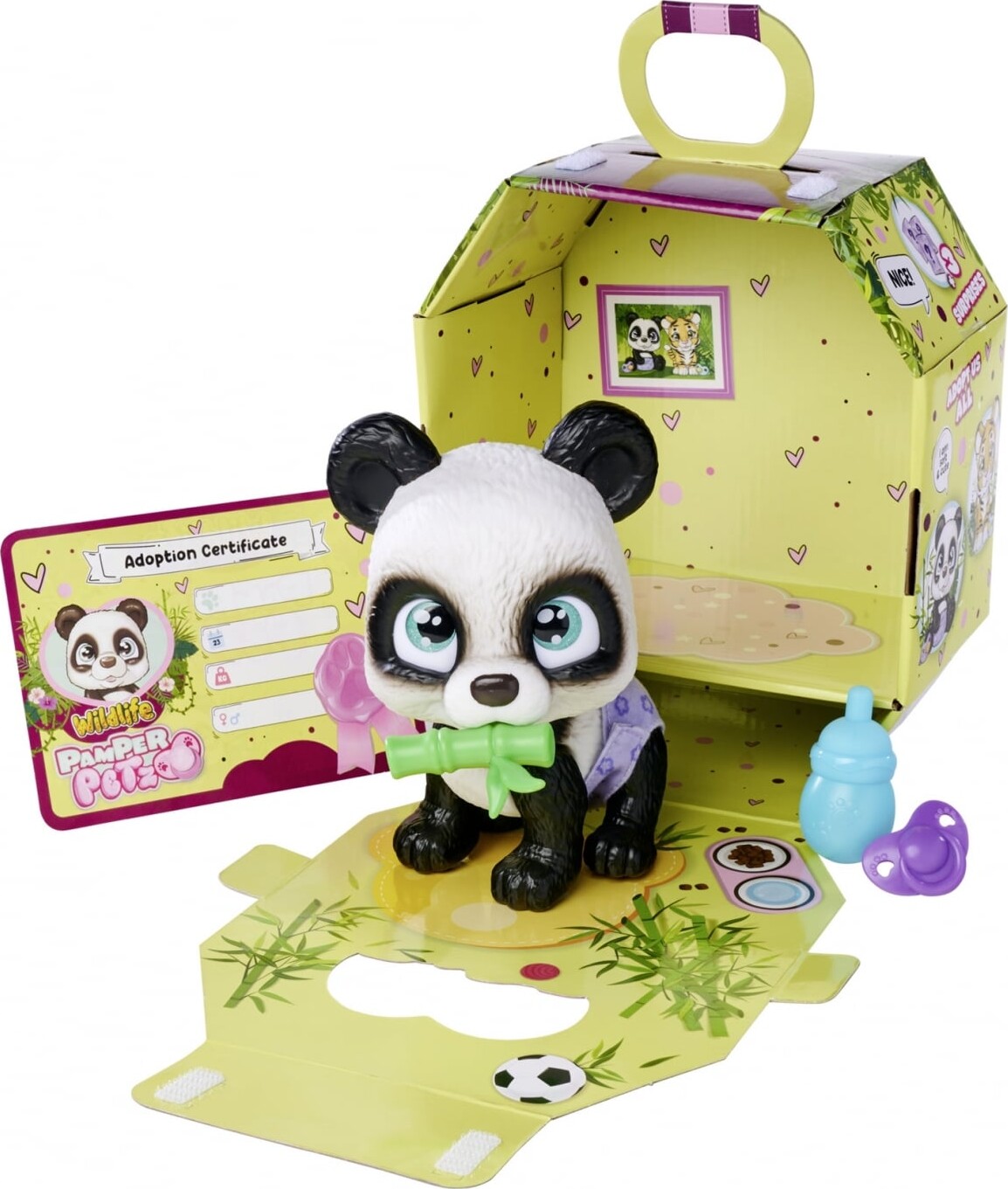 Wild Life - Pamper Petz - Panda - Interaktiv - 15 Cm